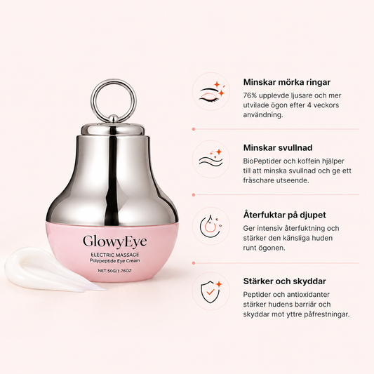 GlowyEye™ -  Ögonkräm med Rött Ljus & Mikrovibrationer)